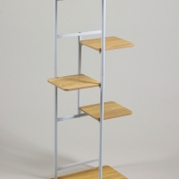 Подставка для цветов Greengo, 5 полок, 36 &times; 23 &times; 94 см, напольная, каркас металл, полки МДФ, белая