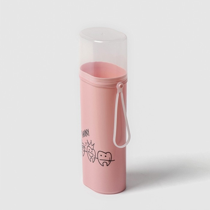 Футляр для зубной пасты и щётки, 6,3&times;4,5&times;19,8 см , цвет МИКС