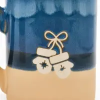 Кружка чайная новогодняя &laquo;Варежки&raquo;, 350 мл, ручная работа