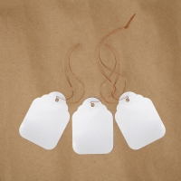 Бирки садовые для маркировки, 6,5 &times; 5 см, набор 20 шт., пластик, белые, Greengo