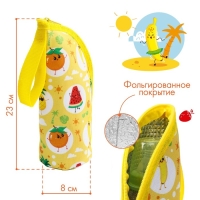 Термо-чехол для бутылочки &laquo;Фруктовая тусовка&raquo; на молнии