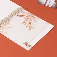 Фотоальбом на спирали 20 листов "Котики в окне" объёмный элемент + 4 вкладки 24х24 см