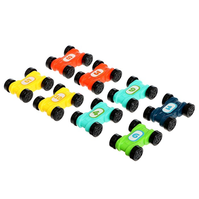 Автотрек развивающий &laquo;Гонки по склону&raquo;, в комплекте 8 машинок