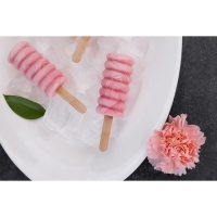 Форма для мороженого Доляна &laquo;Моника&raquo;, силикон, 19,5&times;11 см, 4 ячейки (6,7&times;3,2 см), цвет МИКС