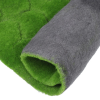 Мох искусственный, декоративный, полотно 1 &times; 1 м, рельефный, бугры, зелёный, Greengo