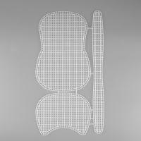 Канва-основа для вышивания сумки, пластиковая, 42 &times; 24 см, цвет белый