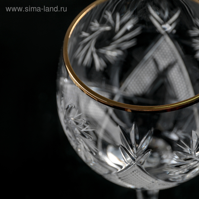 Набор фужеров хрустальных для вина &laquo;Мельница&raquo;, 250 мл, 6 шт