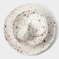 Набор салатников фарфоровых Magistro Terazzo, 700 мл, 16&times;7,4 см, 2 шт