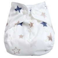 Многоразовый подгузник &laquo;Звезды&raquo;, 3-15 кг, цвет белый, Крошка Я