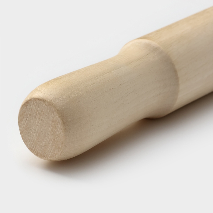 Скалка с ручками, 36&times;4 см, рабочая часть 19,5 см, бук