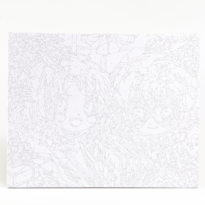 Картина по номерам на новый год на холсте с подрамником &laquo;Новогоднее волшебство&raquo;, 40 х 50 см