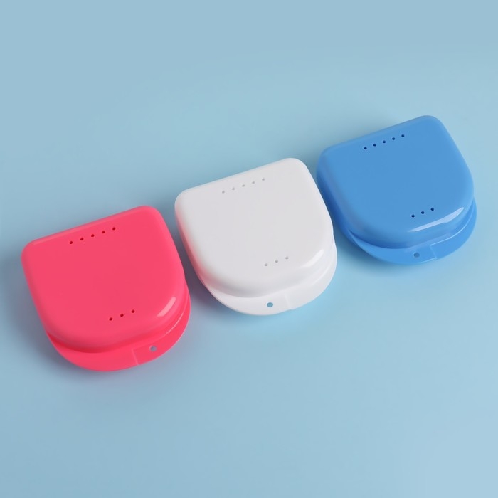 Контейнер для хранения протезов, 8,5 &times; 8 &times; 2,7 см, цвет МИКС
