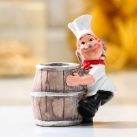 Подставка под зубочистки &laquo;Поварёнок&raquo;, в комплекте с зубочистками, МИКС