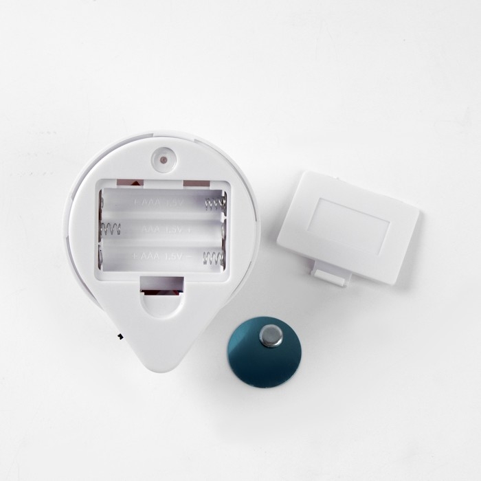 Фонарь-светильник, 3 шт, 50 лм, COB, 3 ААА, магнит, клейкая основа, с пультом, 7.5 х 9.2 см