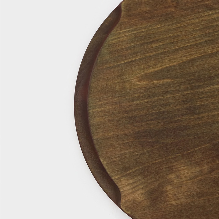 Блюдо для подачи Adelica, d=25&times;1,8 см, пропитано маслом, массив берёзы