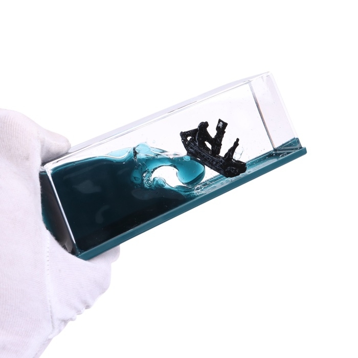 Аксессуар на панель машины, пиратский корабль, чёрный, пластик