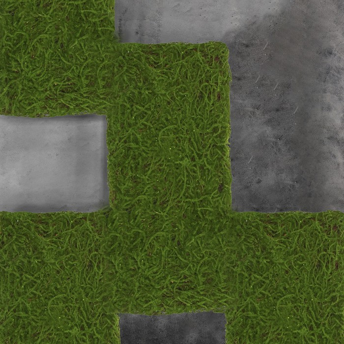 Декоративная панель, 90 &times; 40 см, &laquo;Мох&raquo;, Greengo