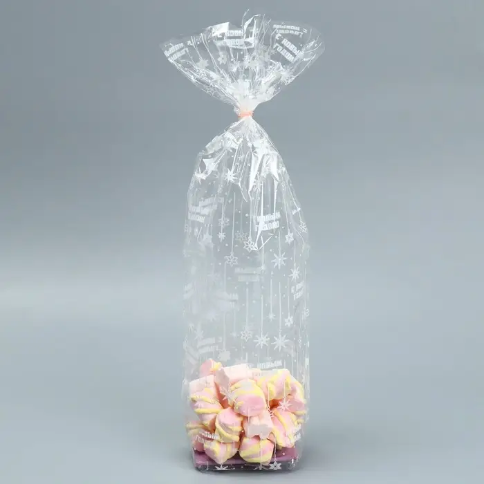 Пакет подарочный новогодний с жёстким дном &laquo;Новогодний серпантин&raquo;, 6 х 8 х 30 см