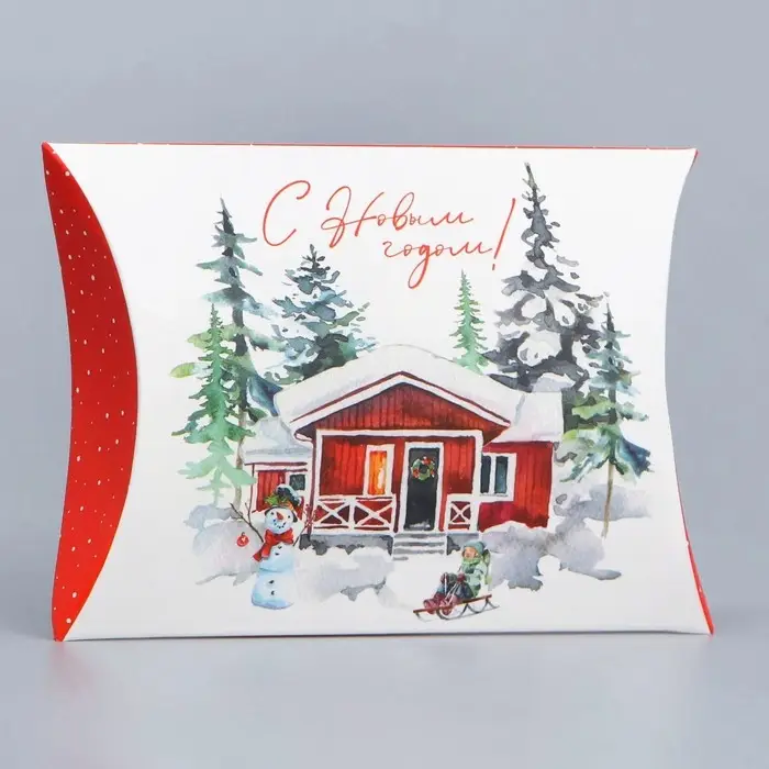 Коробка новогодняя складная фигурная &laquo;С Новым годом!&raquo;, 11&times;8&times;2 см