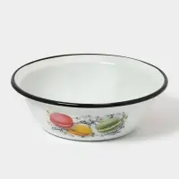 Миска 1л (белая)Цветное печенье