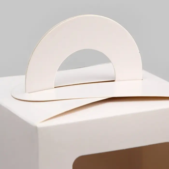 Коробка для 1 капкейка, белая, 9.2&times;9.2&times;11.1 см