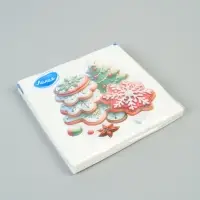 Салфетки бумажные двухслойные &laquo;Глазурь&raquo;, 33х33, 20 шт