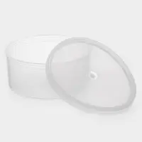 Контейнер пищевой, 450 мл, с герметичной крышкой, d=12,5 см, h=5,5 см, пластик