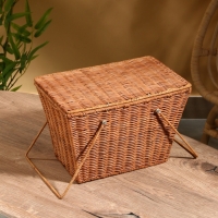 Корзина для пикника 33х20х22 см, ротанг