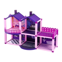 Кукольный дом &laquo;Тёмный домик&raquo;, 2 куклы, мебель, аксессуары