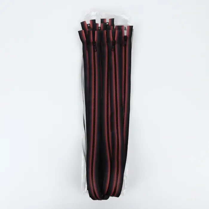 Молния &laquo;Трактор&raquo;, №5, разъёмная, замок автомат, 90 см, красная, чёрная