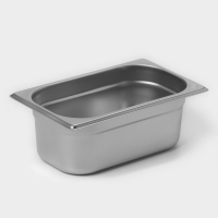 Гастроемкость 1/4x100 мм, 265*162*100 мм, толщина 0,8 мм