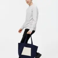 Шопер Shophop, синий с неокрашенным