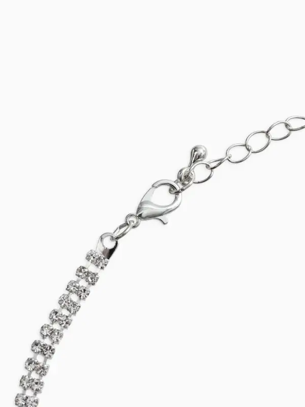 Набор 2 предмета: серьги, колье &laquo;Вечерний шик. Овал&raquo;, цвет бело-изумрудный в серебре