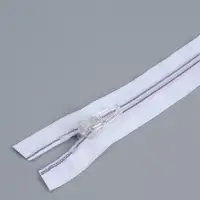 Молния &laquo;Спираль&raquo;, №5, разъёмная, замок автомат, 80 см, белая, сиреневая