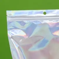 Пакет Zip-lock ПЭТ, иридисцентный, со сплошным окном, плоский, еврослот 20&times;30 см