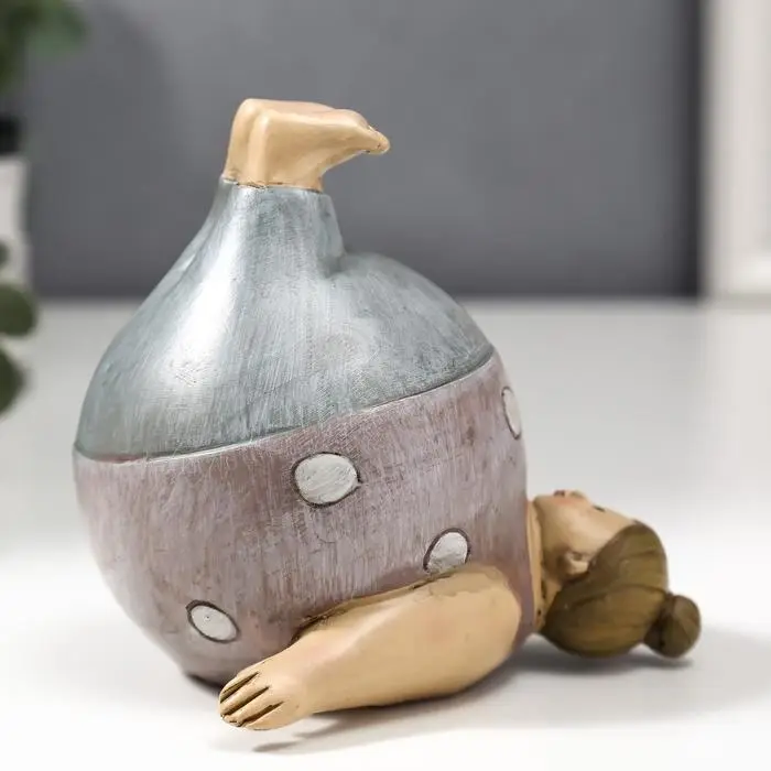 Фигурка полистоун &laquo;Пышечка: упражение берёзка&raquo;, 10.5&times;11&times;11.5 см