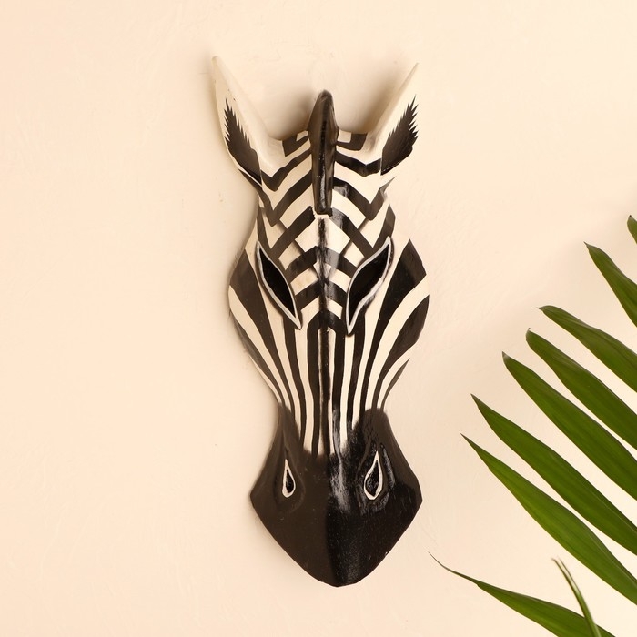 Маска &laquo;Зебра&raquo;, 50&times;16&times;7 см, дерево