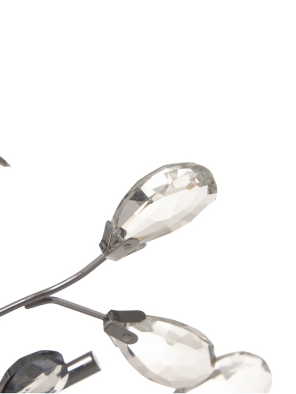 Люстра "Цветы" 5х40Вт Е27 хром 50х50х18см