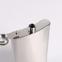 Фляжка для алкоголя и воды, 300 мл, "Герб", нержавеющая сталь, чехол, подарочная