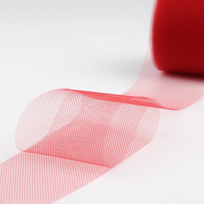 Фатин, 5 см, 11 &plusmn; 1 г/кв.м, 23 &plusmn; 1 м, цвет красный №13