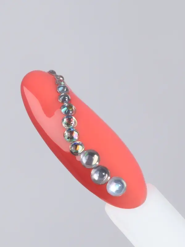 Стразы для декора, 12 ячеек, 1.5/2/2.5/3 мм, голографические