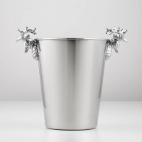 Ведро для льда из нержавеющей стали, 5 л, 29&times;20&times;27 см, цвет хромированный