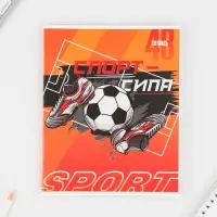 Тетрадь в клетку, 48 л., А5, на скрепке, блок №1 &laquo;Спорт&raquo; МИКС