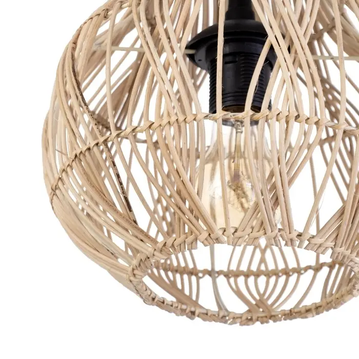 Светильник потолочный из ротанга &laquo;Диас&raquo;, 1&times;120 Вт, Е27, 25&times;25&times;25 см