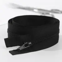 Молния &laquo;Спираль&raquo;, №5, разъёмная, замок автомат, 100 см, чёрная