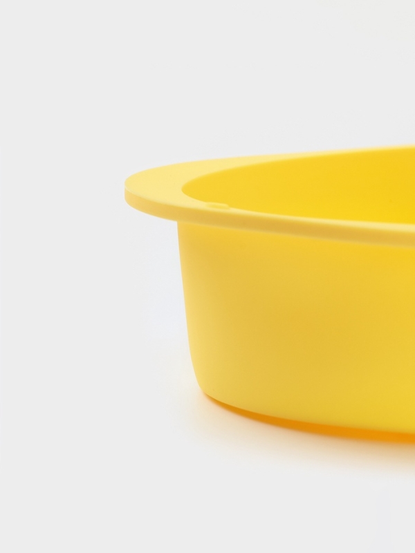 Форма для выпечки Доляна &laquo;Пасхальное яйцо&raquo;, 20,5&times;15,7&times;4,4 см, силикон, жёлтая