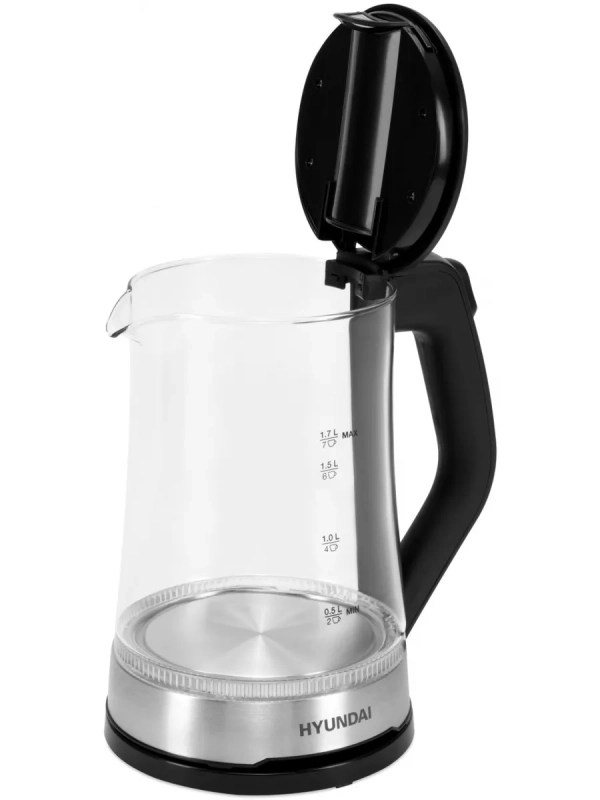 Чайник HYK-G3401 1,7л 2200Вт черный (стекло)