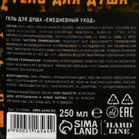 Гель для душа &laquo;С Днём защитника Отечества&raquo;, 250 мл, аромат мужского парфюма, HARD LINE