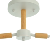 Люстра "Вудли" 2хЕ27 40Вт белый 45х16х29 см