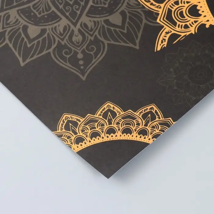 Бумага для скрапбукинга двусторонняя "Мехенди и геометрия серебро" плотн 180 гр 30,5х32см